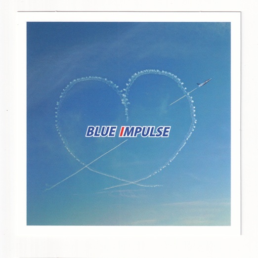【Blue Impulse】 ブルーインパルス スクエア ステッカー ビッグハート