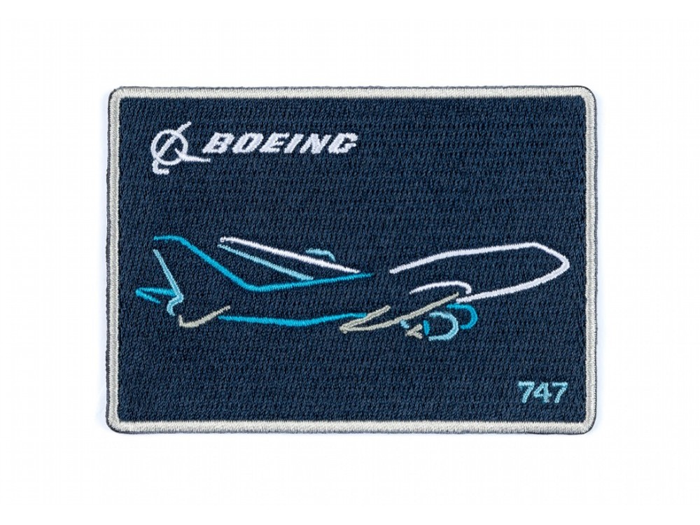 【Boeing 747 Air Brush Patch】 ボーイング 刺繍 ワッペン パッチ